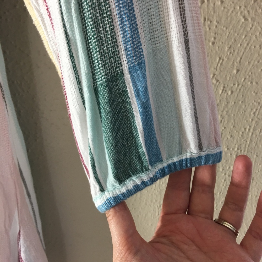 Rails Becca Cusco Stripe Dress Wrap Large - image 8